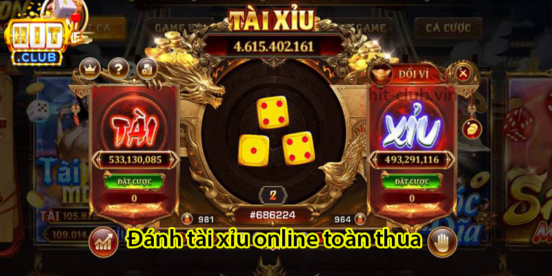 Đánh tài xỉu online toàn thua