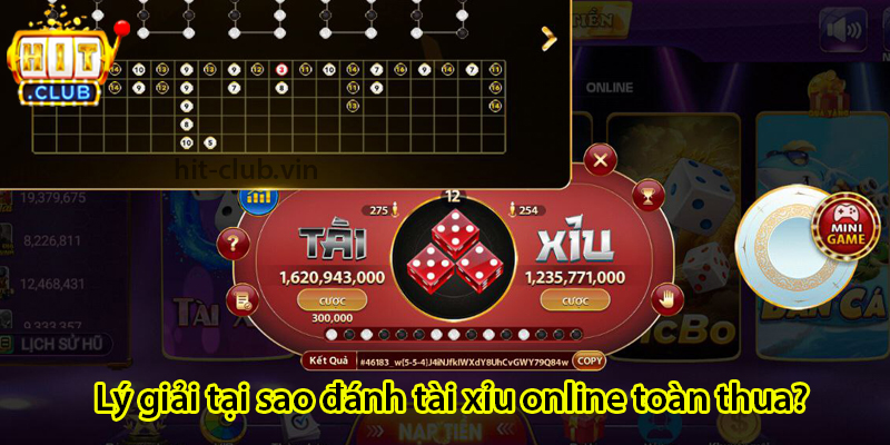 Lý giải tại sao đánh tài xỉu online toàn thua