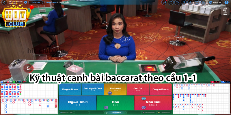 Kỹ thuật canh bài baccarat theo cầu 1-1